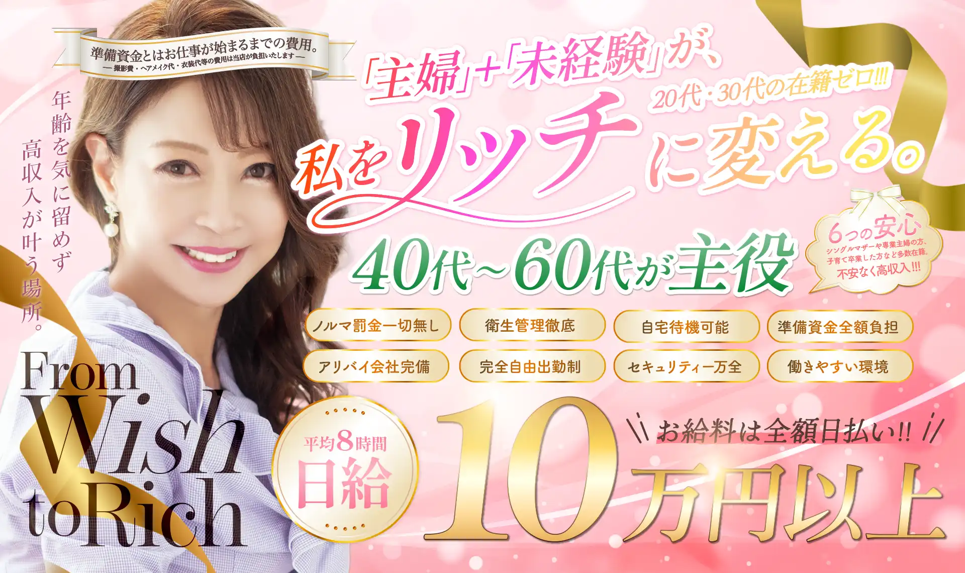 吉原プレジデントハウス安心安全の高収入